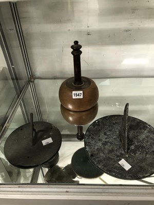Lot 1547 - Two sun dials together with a 1981...