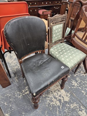 Lot 690 - Two Victorian side chairs.