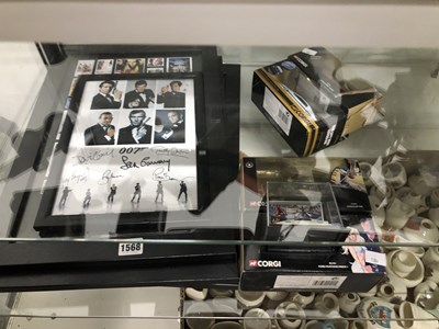 Lot 1568 - Four frames of James Bond film photographic...
