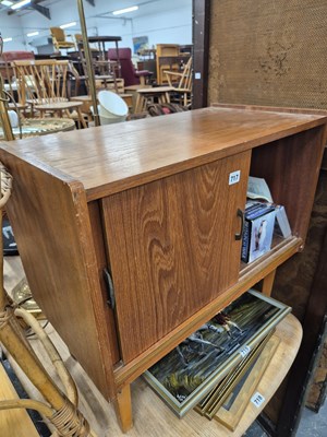 Lot 717 - A retro small side cabinet.