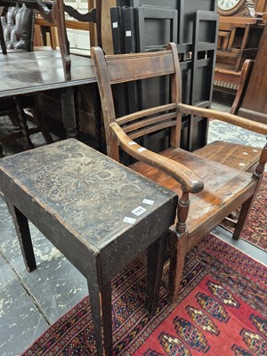 Lot 741 - An 18th-century country armchair and rustic...