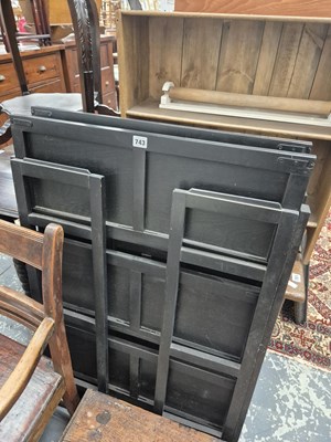Lot 743 - Two folding small bookcases.
