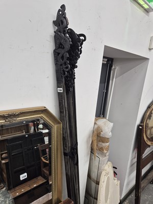 Lot 748 - A set of carved hanging rails.