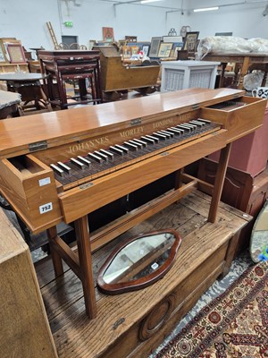 Lot 752 - Johannes Morley. A walnut cased clavichord.