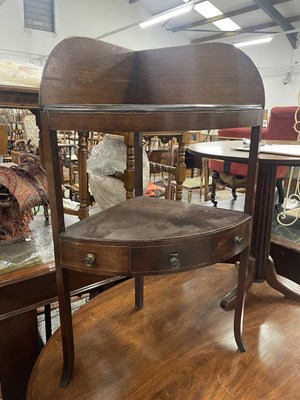 Lot 759a - A 19th century corner wash stand.