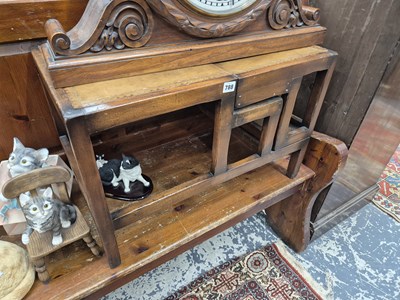 Lot 788 - A Georgian style folding library steps/ low...