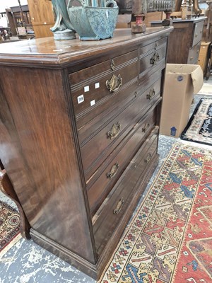 Lot 789 - A large early 20th century Mahogany chest of...