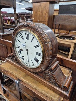 Lot 790 - A Victorian fussee large shelf clock.