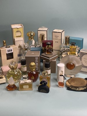 Lot 359 - A collection of  vintage perfume bottles,...