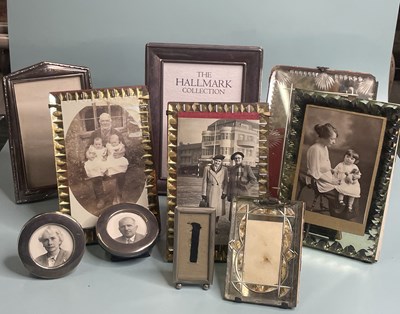 Lot 361 - Four hallmarked silver picture frames, Five...