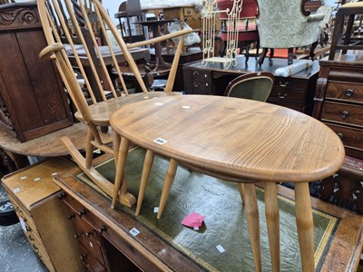 Lot 806 - An Ercol nest of "pebble" tables and an Ercol...