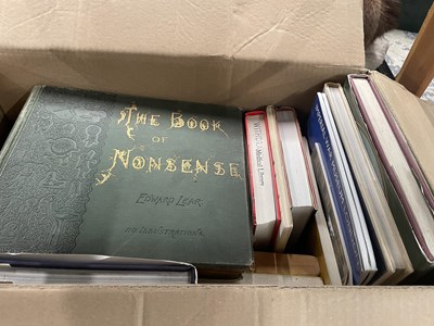 Lot 809a - A small box of various antique and later books.