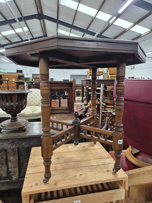 Lot 847 - A Victorian mahogany octagonal occasional table.