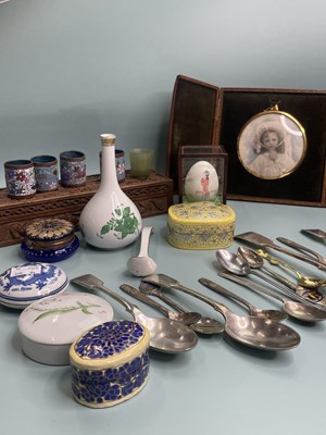 Lot 383 - A Herend spoon and spill vase, with various...