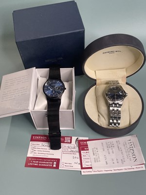 Lot 386 - A Raymond Weil gents stainless steel Tango...