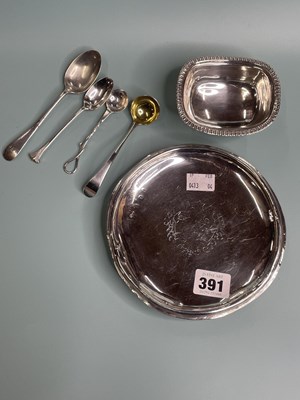 Lot 391 - Hallmarked silver to include a small Georgian...
