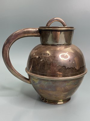 Lot 393 - A hallmarked silver Jersey cream jug