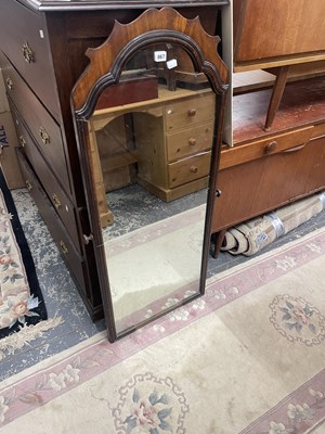 Lot 867 - A mahogany framed mirror.