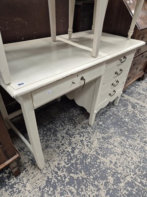 Lot 902 - A painted Edwardian desk.