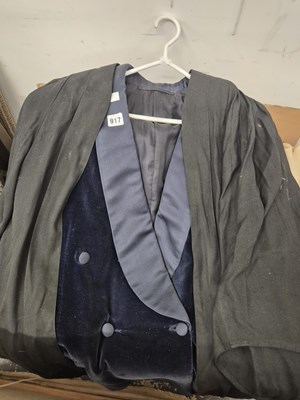 Lot 917 - a college gown and a velvet jacket.