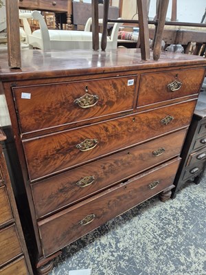 Lot 937 - An early Victorian mahogany chest of drawers...