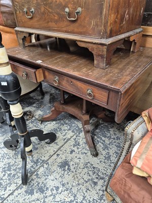 Lot 981 - An early 19th-century mahogany sofa table.