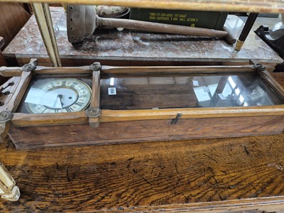 Lot 990 - An antique Vienna wall clock.