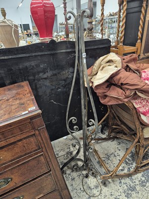 Lot 1000 - A wrought iron standard lamp. Prov. Consigned...