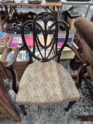 Lot 1005 - A Georgian style armchair.