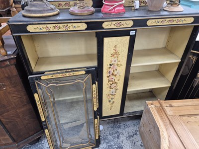 Lot 1019 - An early 20th-century painted display bookcase.