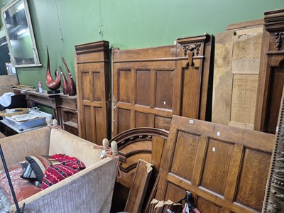 Lot 1046 - An impressive run of wall panelling...
