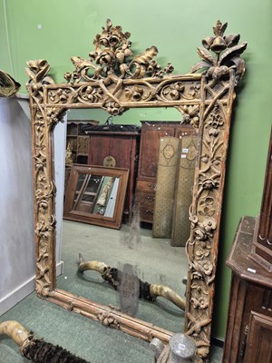 Lot 1057 - A rare Victorian large carved giltwood...