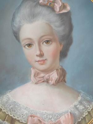 Lot 432 - French school, an oval portrait of an 18th...