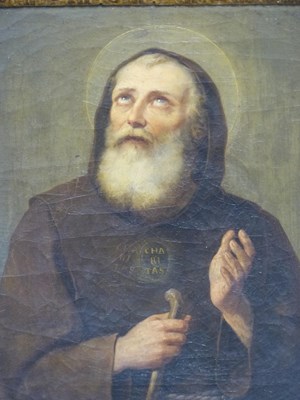 Lot 110 - 19th-century Italian school-  study of a saint...