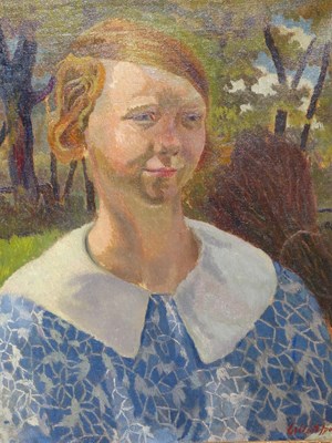 Lot 115 - Gilbert Spencer RA (1892-1979) ARR. Study of a...