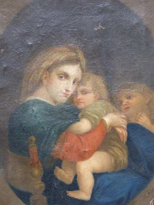 Lot 117 - 19th century- after Raphael's Madonna with...