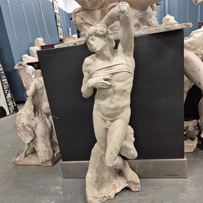 Lot 478 - After Michelangelo's dying slave, a plaster...