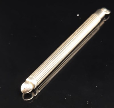 Lot 33 - A pair of hallmarked silver tweezers, dated...