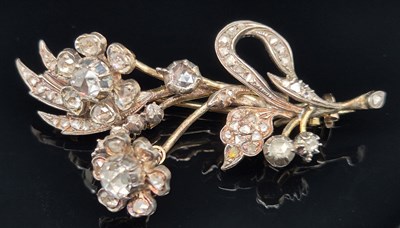 Lot 55 - A Victorian diamond foliate spray 'En...