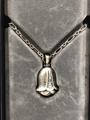 Lot 84 - Georg Jensen. A hallmarked silver 2007 pendant...