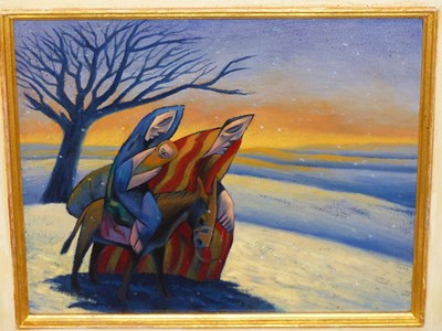 Lot 132 - Nicholas Mynheer (B.1958) ARR. The flight to...