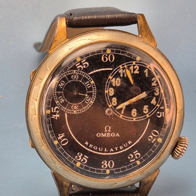 Lot 555 - An interesting Omega Regulateur pocket watch,...