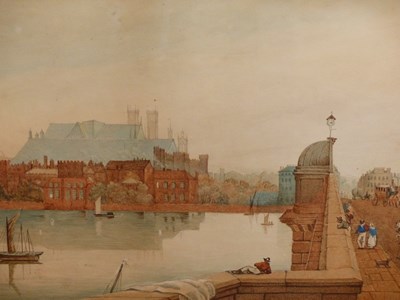 Lot 156 - Early 19th century English school. Westminster...