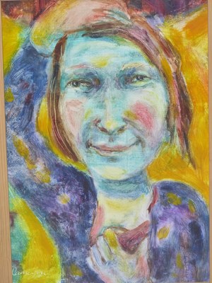 Lot 168 - Zoe Cameron (b.1959) ARR, Head and shoulders...