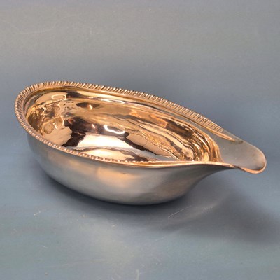 Lot 531 - A Georgian hallmarked silver pap boat. weight...