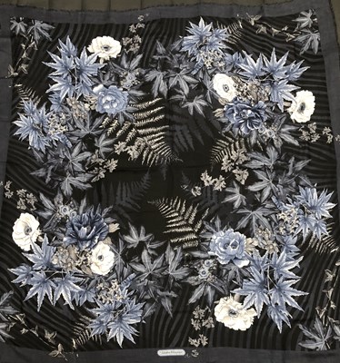 Lot 1121 - A Salvatore Ferragamo cashmere and silk floral...