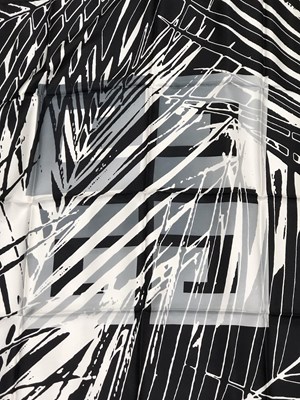 Lot 1117 - Givenchy, a vintage silk scarf. Black, white...