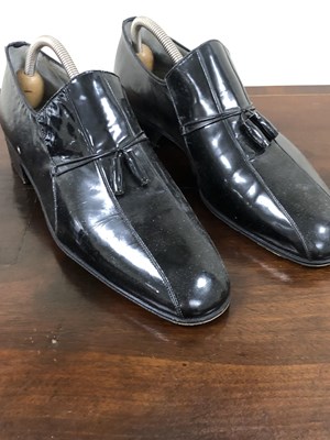 Lot 1162 - A pair of Moreschi Italy black leather loafers,...