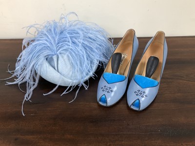 Lot 1163 - A pair of vintage powder blue Celine Paris...