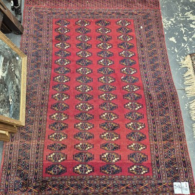 Lot 637 - An oriental rug of Bokhara design 180 x 124 cm